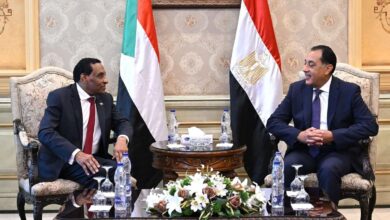 رئيسا وزراء مصر والسودان